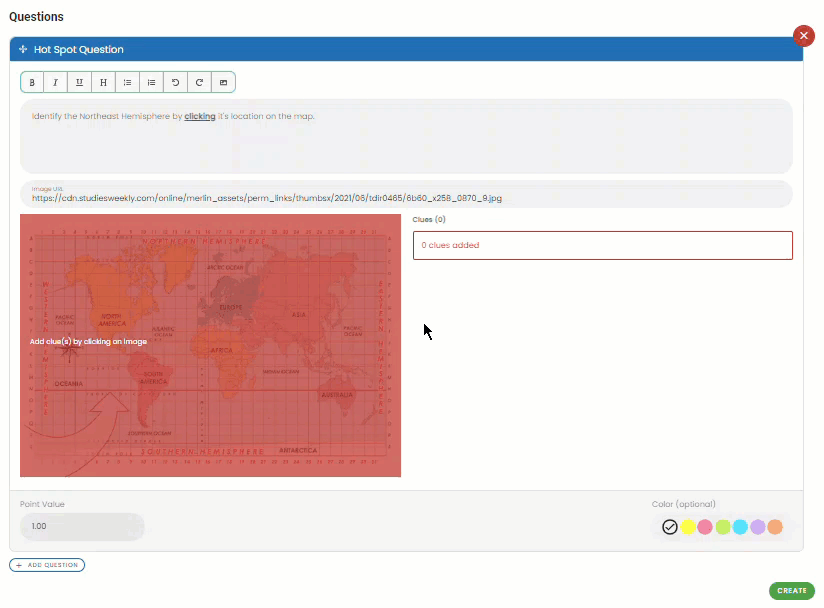 Hot Spot Question Types Studies Weekly