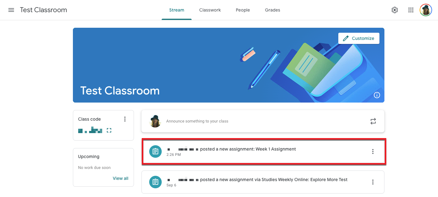 How to Assign Content in Google Classroom Studies Weekly